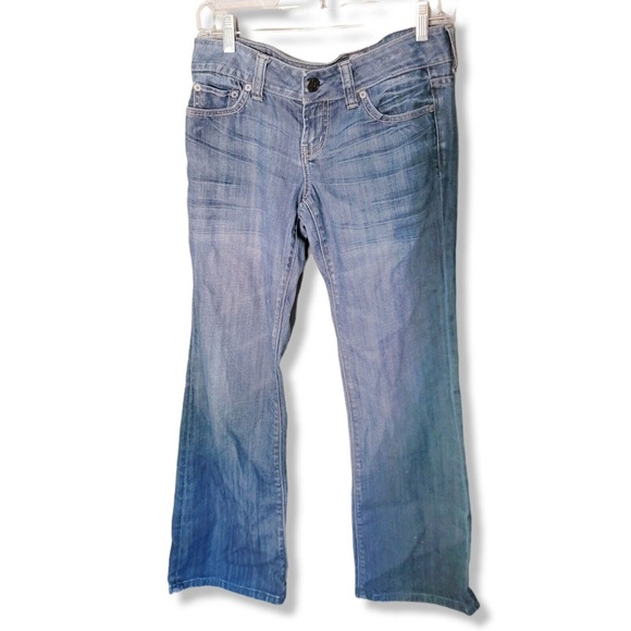 American Eagle Vintage Y2K Favorite Boyfriend Flare Low Rise Jeans 4 dark wash - Picture 1 of 8